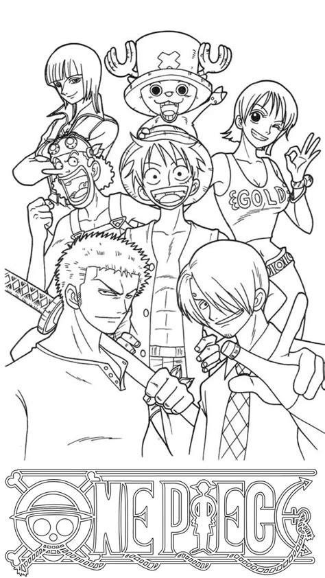 Desenhos Para Colorir Anime One Piece - One Piece para Colorir: 15 Desenhos Grátis para Aventuras Incríveis!