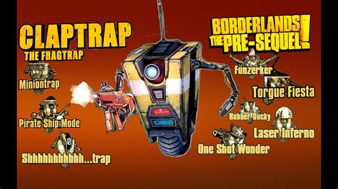 Claptrap Special And His Action Skill Borderlands The Pre Sequel Youtube