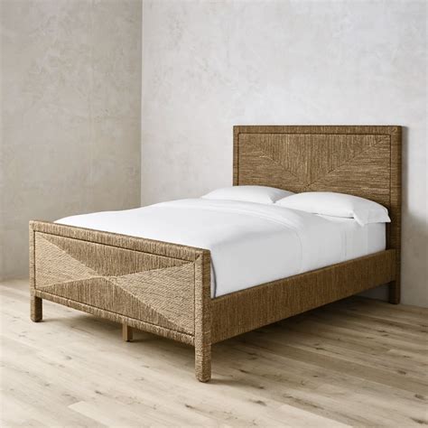 Mallory Woven Seagrass Bed Bed Headboards For Beds Headboard And Footboard