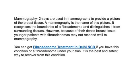 Ppt Fibroadenoma Diagnosis For Good Breast Health Powerpoint