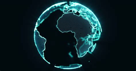 Loopable 3d Animation Of A Spinning Globe With A Growing Global Network