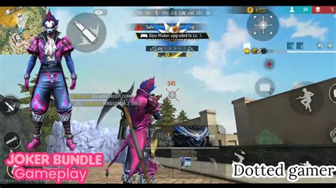 Joker Bundle 🃏🃏🃏🃏🃏sks One Tap Gameplay Free Fire Youtube