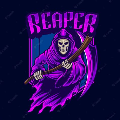 Premium Vector Grim Reaper Illustration With Premium Quality Stock Vector