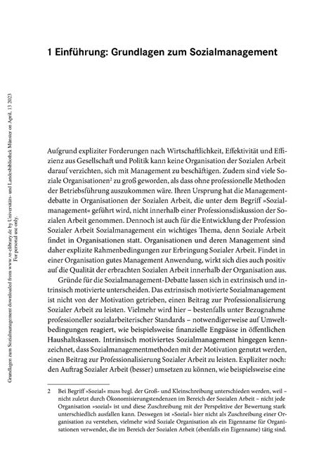 Grundlagen Zum Sozialmanagement Einf Hrung Grundlagen Zum