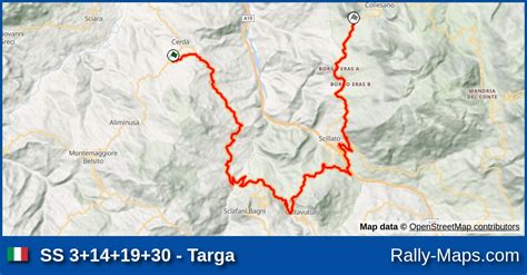 Ss 3141930 Targa Stage Map Targa Florio 1983 Erc 🌍 Rally