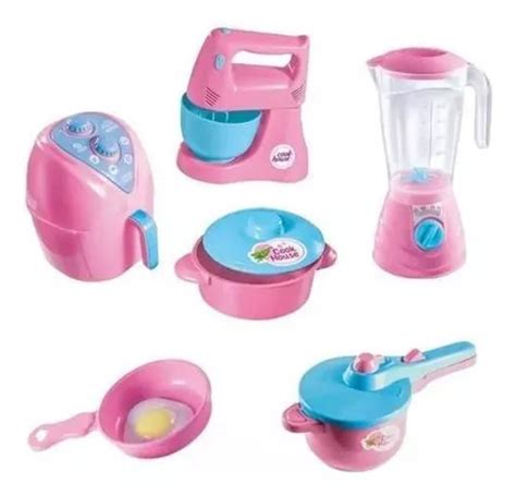 Kit Cozinha Completa Brinquedo Infantil Air Fryer Batedeira MercadoLivre