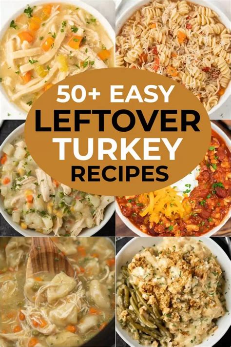 Over 50 Delicious Leftover Turkey Recipes Turkey Leftover Recipes