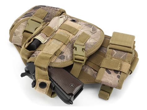 Fundas De Muslo Panel Molle Con Bolsas Y Funda De Pistola Nomad