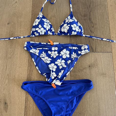 Hawaiian Y K Blue Bikini Never Worn From Spain They Depop