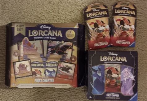 DISNEY LORCANA TRADING Cards The First Chapter 2 Starter 1 Booster