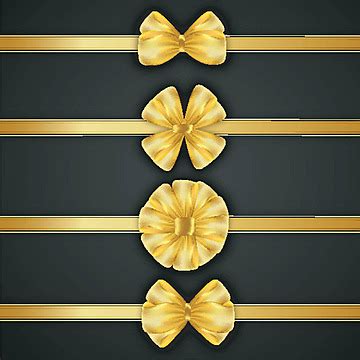 Set Of Golden Ribbons Banner Ribbon Premium Ribbon Vector Banner