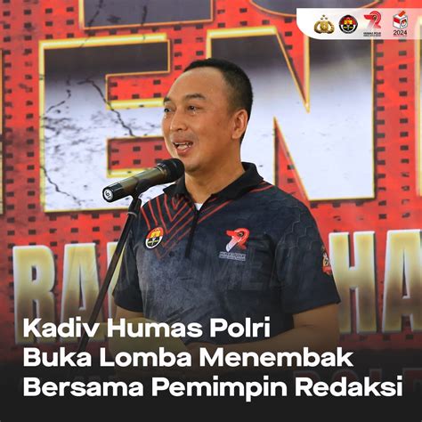 Kadiv Humas Polri Buka Pertandingan Menembak Pemimpin Redaksi Irjen