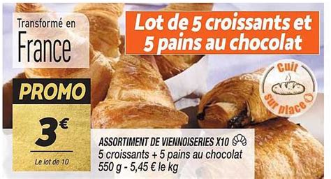 Promo Assortiment De Viennoiseries X10 Chez Netto ICatalogue Fr