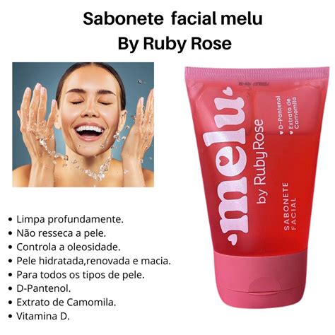 Sabonete Facial Melu By Ruby Rose Ml Shopee Brasil