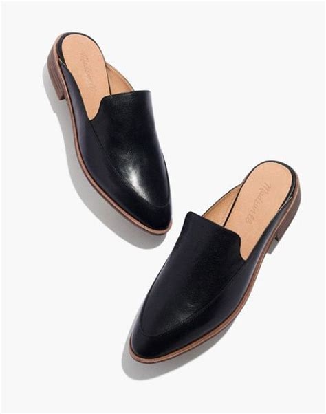 The Frances Loafer Mule In Leather Loafer Mules Casual Shoes Women Womens Shoes High Heels