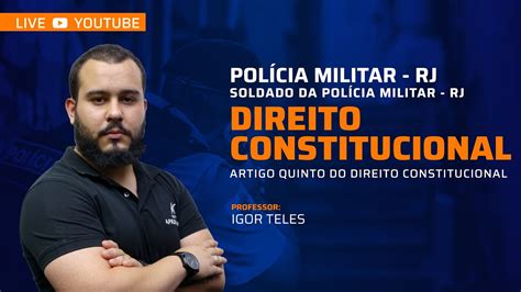 Live Pmrj Direito Constitucional Artigo Do Direito