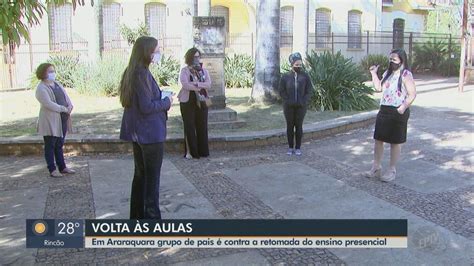 Grupo De Pais De Araraquara Se Mobiliza Contra A Retomada Das Aulas