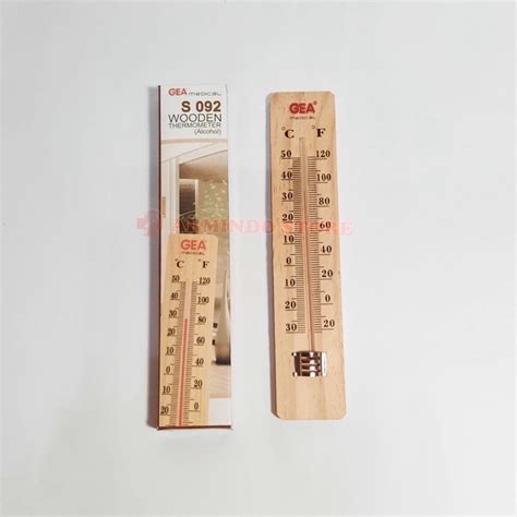 Jual THERMOMETER KAYU GEA MEDICAL WOODEN S092 TEMPERATUR SUHU RUANGAN