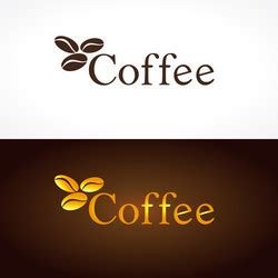 Creative Coffee Typography Logo Royalty Free Vector Image