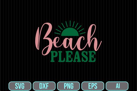 Beach Please Svg Graphic By Crafty Bundle · Creative Fabrica