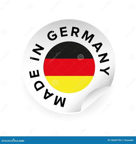 Made in Germany Label Sticker Stock Vector - Illustration of service ...