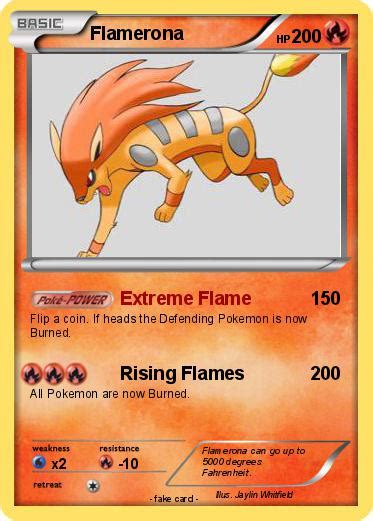 Pokémon Flamerona Extreme Flame My Pokemon Card