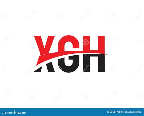 Xgh Letter Initial Logo Design Vector Illustration Stock Vector