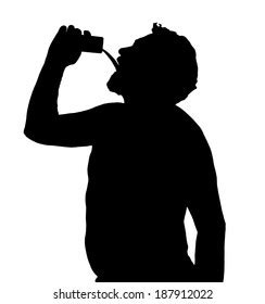 2,812 Man Drinking Beer Silhouette Images, Stock Photos & Vectors ...