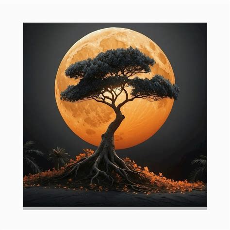 Full Moon 8 Canvas Print By Balram Giri Fy