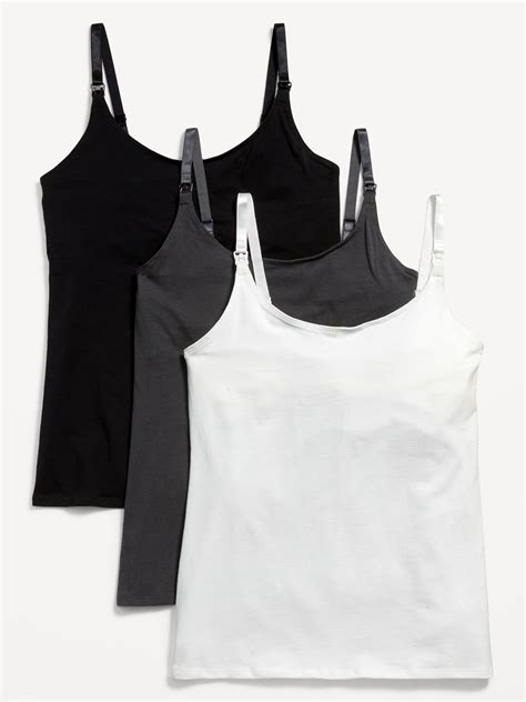 Maternity First Layer Nursing Cami Top 3 Pack Old Navy