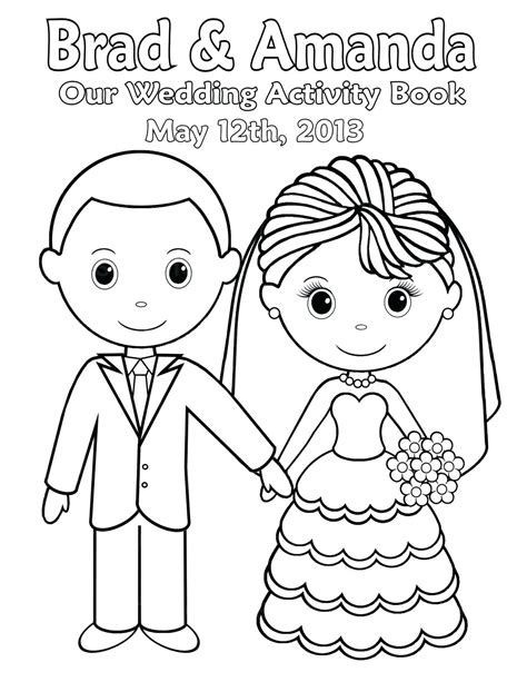 Wedding Couple Coloring Pages At Free Printable