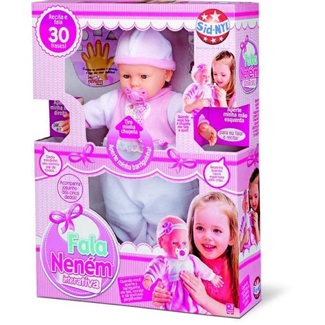 Boneca Que Fala Frases - Boneca fala nenem interativa com 30 frases - syd-nyl - Bonecas ...