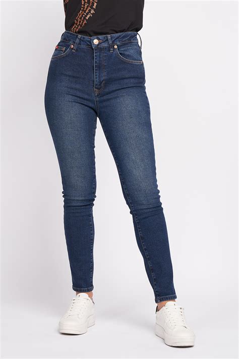 Lee Cooper Blugi Skinny Cu Talie Inalta Emag Ro