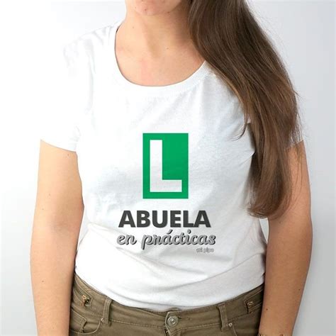 Camiseta De Algodón Con Divertida Frase Abuela Primeriza Y La L