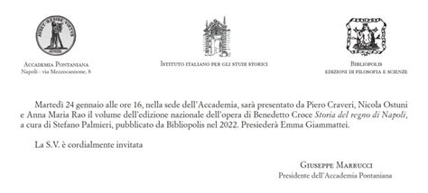 Presentazione Della Storia Del Regno Di Napoli Di Benedetto Croce