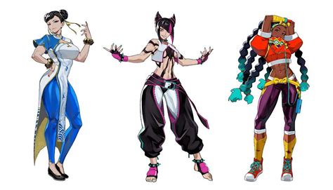 Chun Li Han Juri And Kimberly Street Fighter And More Drawn By