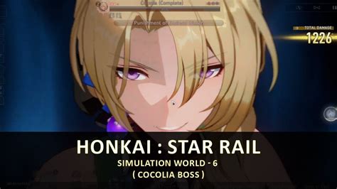 Honkai Star Rail Simulation World 6 Boss Cocolia Youtube