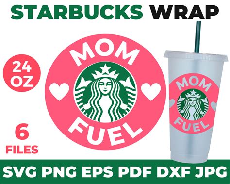 MOM Fuel Starbucks Svg Starbucks Cold Cup SVG Starbucks Etsy