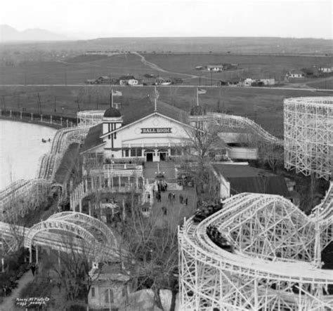 Roller Coaster And Ballroom At Lakeside Amusement Park Western History