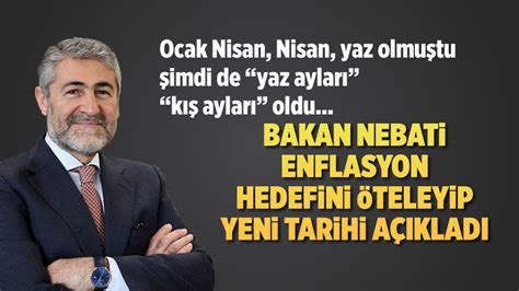 Bakan Nebati enflasyon hedefini öteledi yeni tarihi açıkladı Kanal Maraş