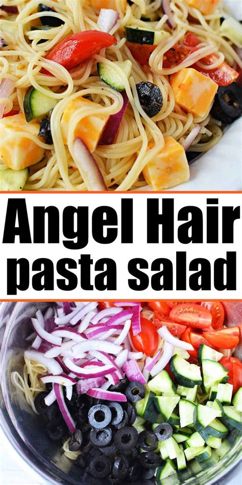 4 Ingredient Pasta Salad No Mayo Cold Angel Hair Pasta Salad