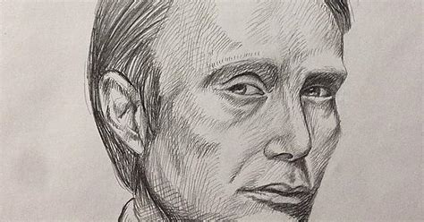 45 Minute Sketch Of Hannibal Mads Mikkelsen Imgur