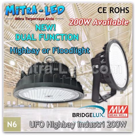 Jual LED Industri Highbay UFO Kapasitas Besar 200Watt Industri Garansi