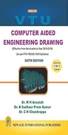 Buy Computer Aided Engineering Drawing As Per Latest Vtu Syllabus