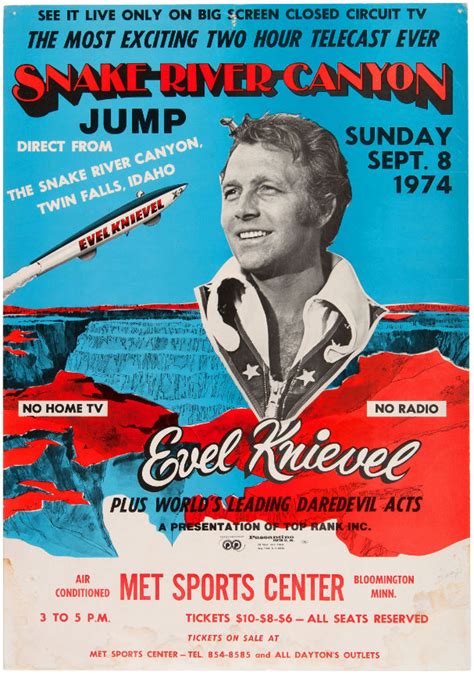 Hakes Evel Knievel Snake River Canyon Jump Poster