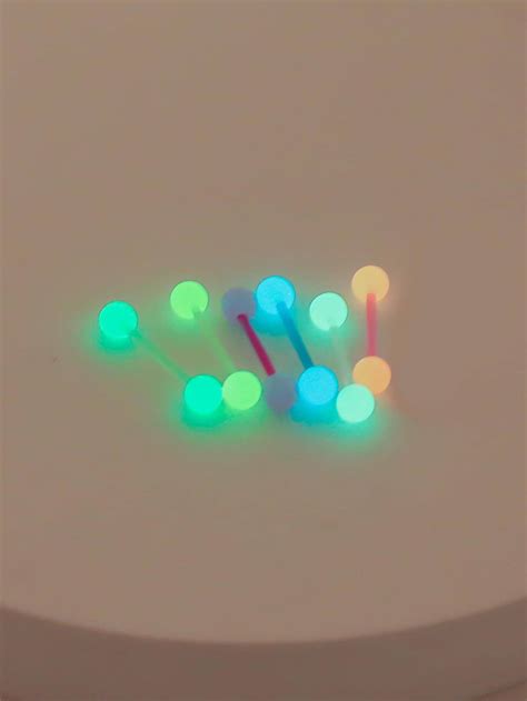 Tongue Rings Glow In The Dark