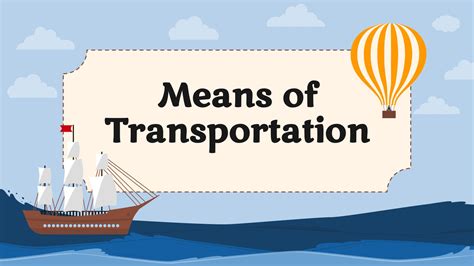 Means Of Transportation Google Slides Powerpoint Template