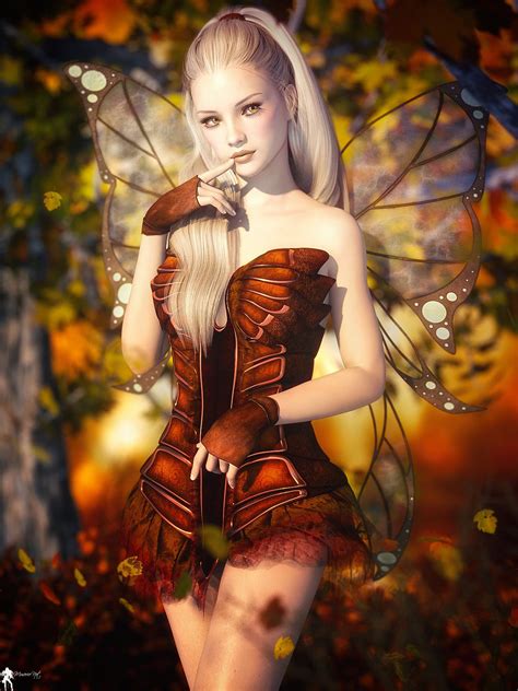 Fee D Automne By Lamuserie Fantasy Girl Chica Fantasy Fantasy Art