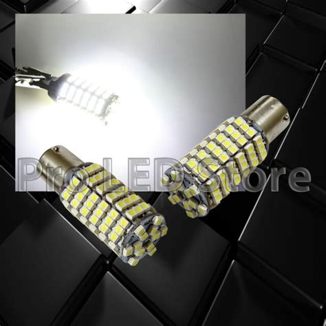 1156 12v Led Lights Bulbs X5 Warm White 68 Smd Ba15s Rv Trailer For Sale Online Ebay