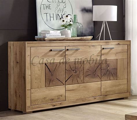 Massivholz Sideboard I X X Cm Rustic Wildeiche Ge Lt Hirnholz